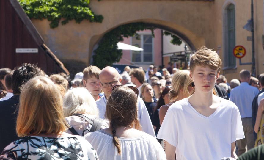 Folkmassa under Almedalsveckan 2015