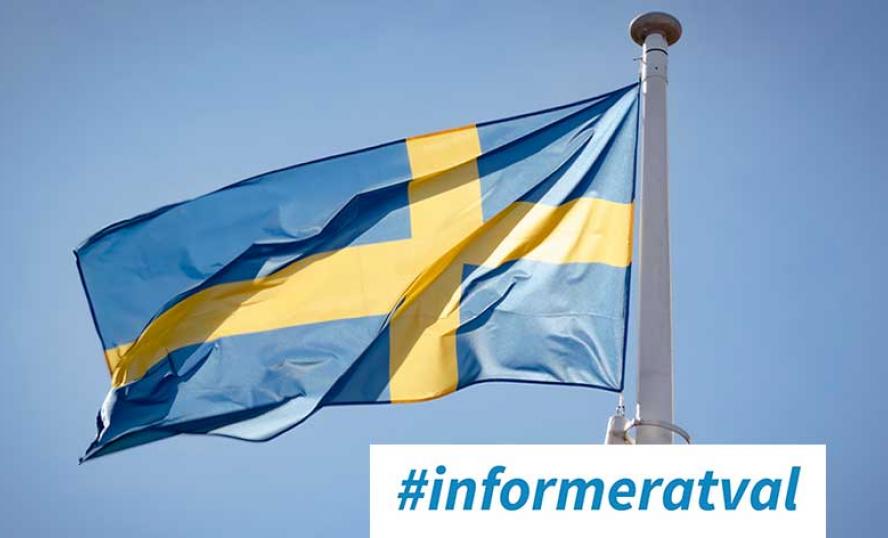 informerat val flagga 