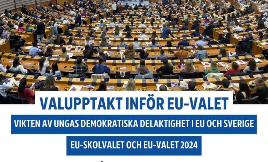 Bilden tagen den 12 april i Europaparlamentet under en kickoff för Europeiska ungdomsveckan där 800 unga från hela Europa deltog. Foto: Emmy Mohlin, MUCF.