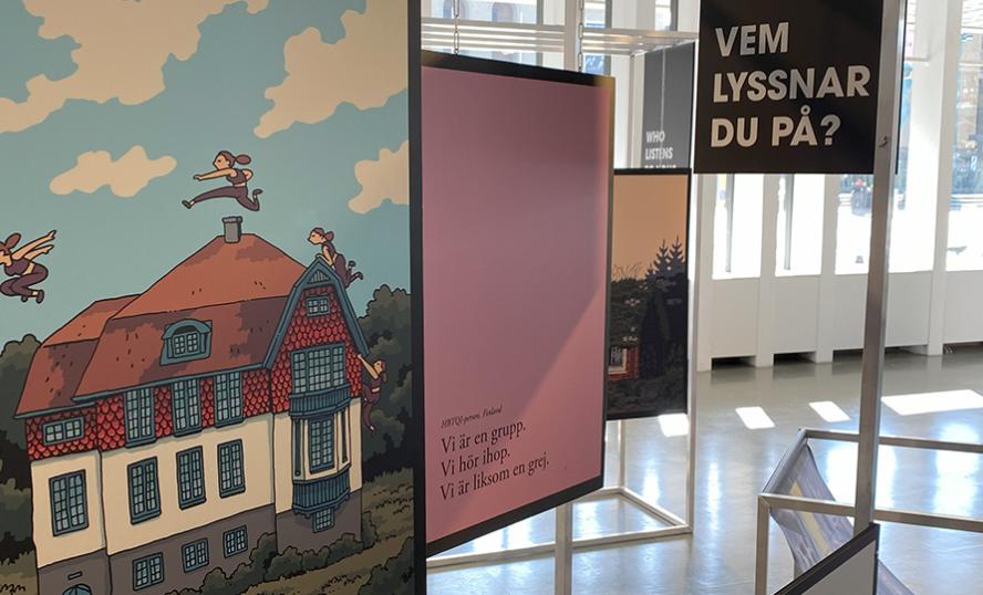 Bild på utställningen Visit Nabo Art Book