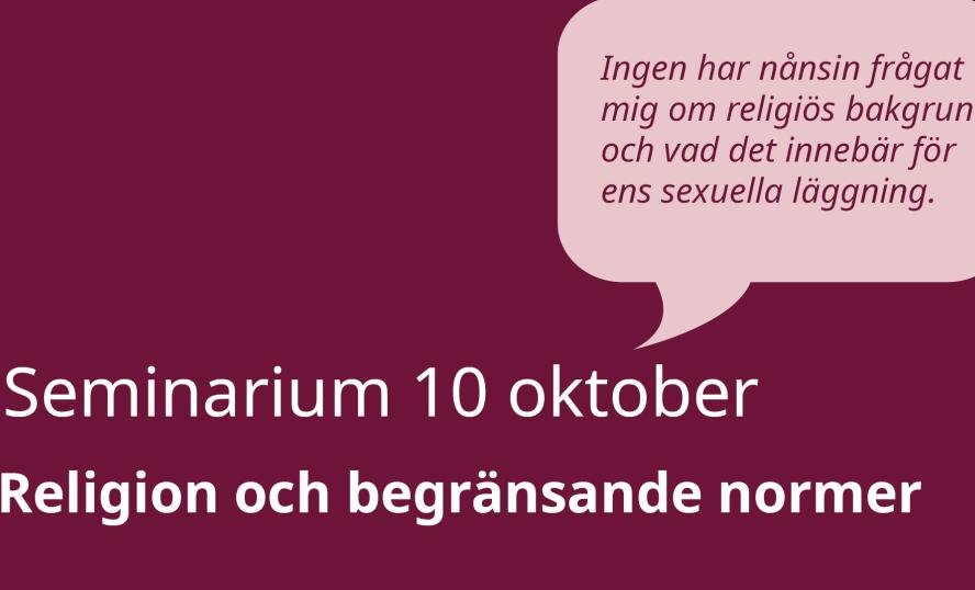 Rätt att veta! Seminarium 10 oktober