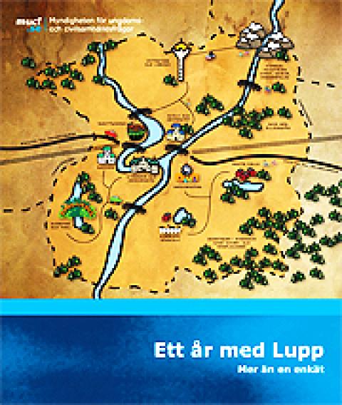 Omslagsbild med animerad karta över ett lokalsamhälle