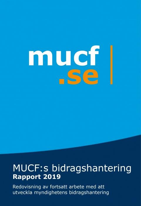 Framsida på MUCF:s bidragshantering, rapport 2019