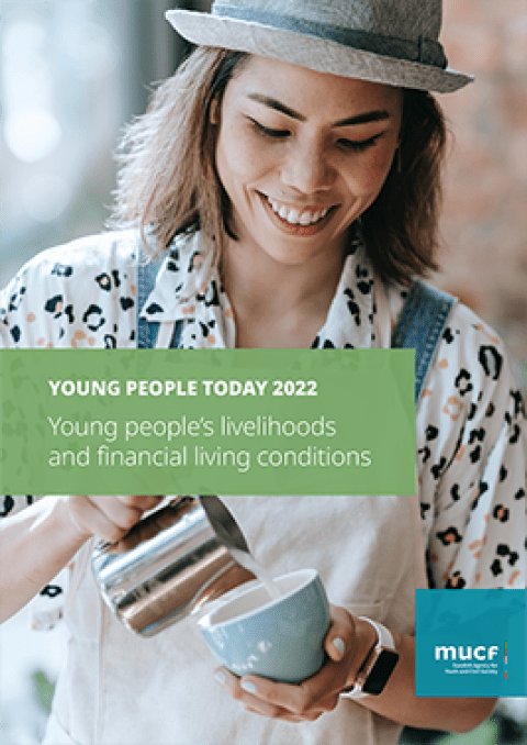 Cover of the report "Young people’s livelihoods and financial living conditions"