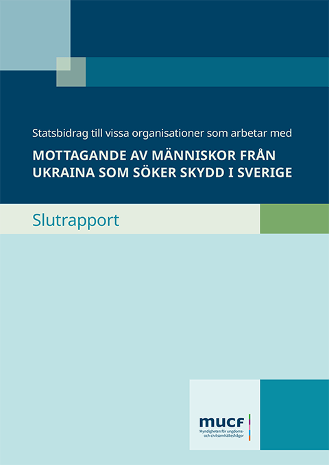 Framsida på rapport om Ukrainabidrag slutrapport 2022.