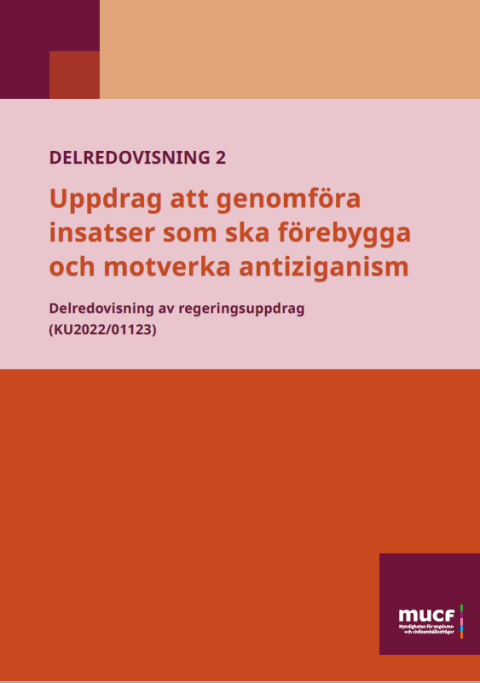 Bild på rapport Uppdrag att genomföra insatser som ska förebygga och motverka antiziganism