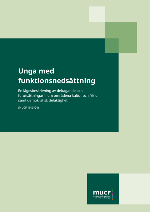 Bild på rapport om ungga med funktionsnedsättning