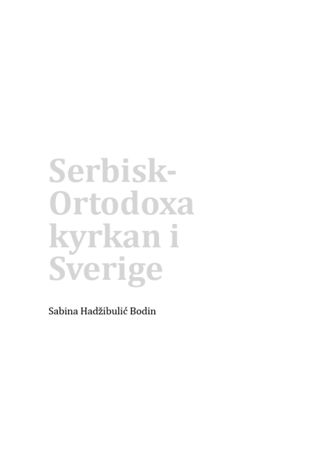 Serbisk-ortodoxa kyrkan i Sverige