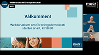 Webbinarium föreningsdemokrati