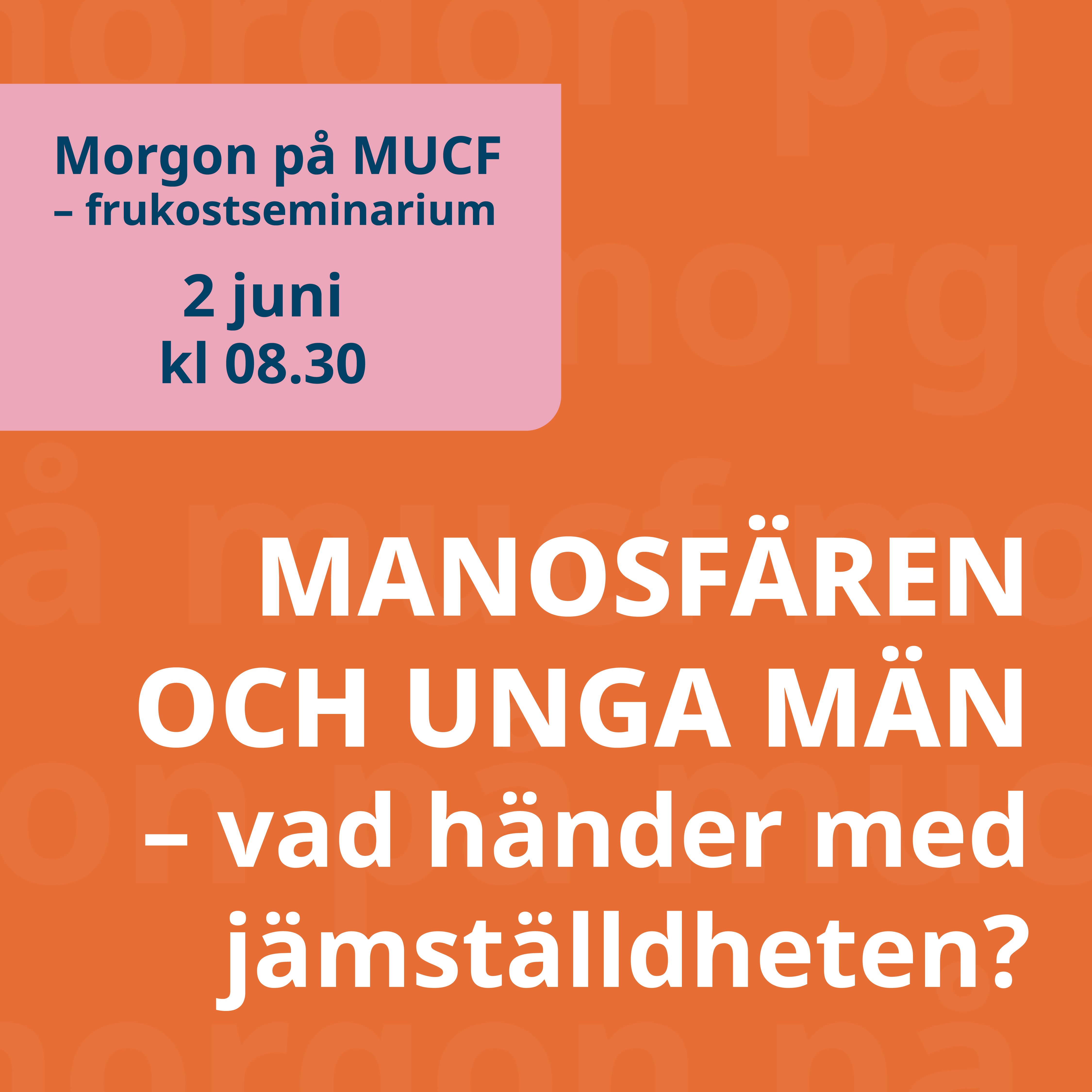 Morgon på MUCF