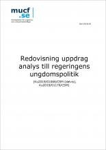 rapportframsida redovisning uppdrag analys till regeringens ungdomspolitik